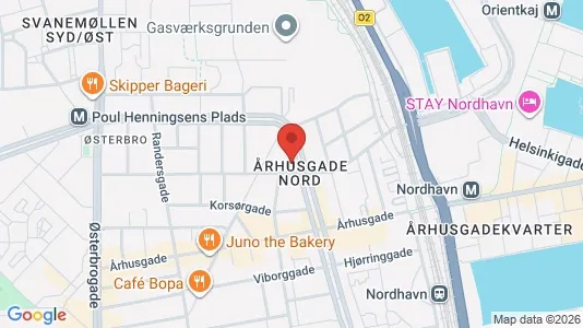 Lejligheder til salg i Østerbro - kort over placeringen