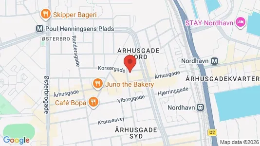 Lejligheder til salg i Østerbro - kort over placeringen