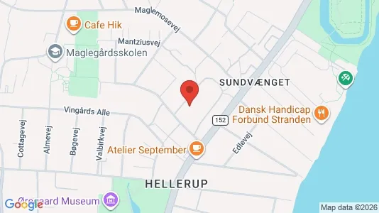 Lejligheder til salg i Hellerup - kort over placeringen