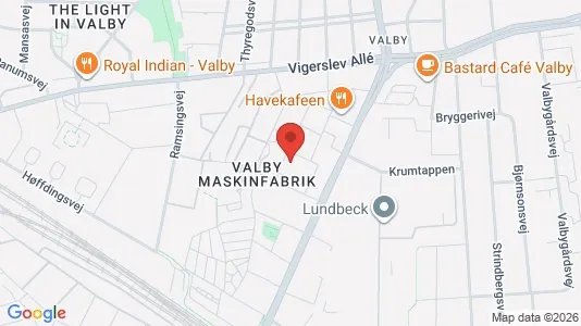 Lejligheder til salg i Valby - kort over placeringen