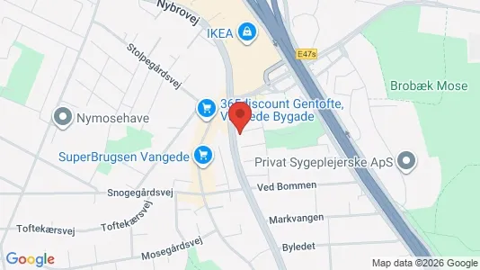 Lejligheder til salg i Gentofte - kort over placeringen