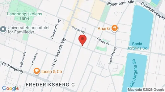 Lejligheder til salg i Frederiksberg C - kort over placeringen