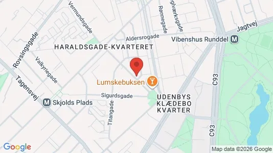 Lejligheder til salg i Østerbro - kort over placeringen