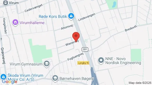 Lejligheder til salg i Virum - kort over placeringen
