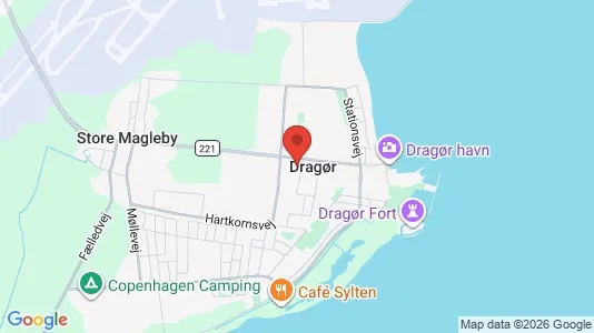 Lejligheder til salg i Dragør - kort over placeringen