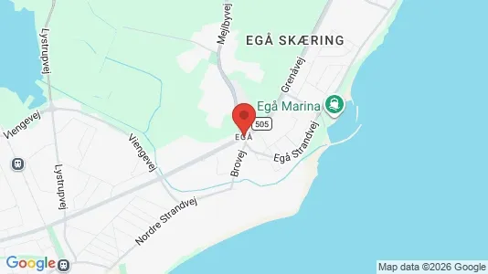 Lejligheder til salg i Egå - kort over placeringen