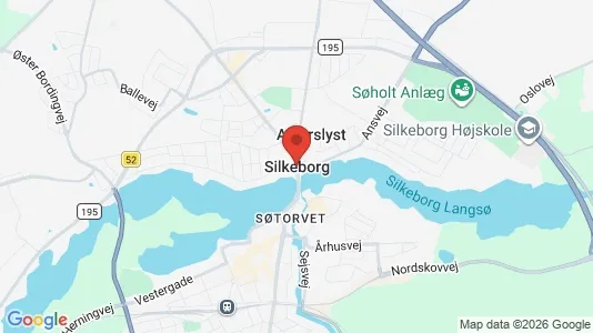 Lejligheder til salg i Silkeborg - kort over placeringen