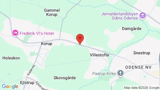Lejligheder til salg i Odense NV - kort over placeringen