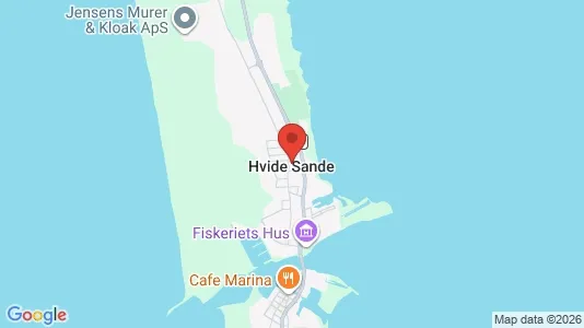 Lejligheder til salg i Hvide Sande - kort over placeringen
