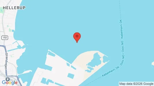 Lejligheder til salg i Nordhavn - kort over placeringen